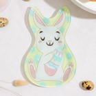 Блюдо стеклянное сервировочное Доляна «Пасхальный кролик», 20×13.5 см - Фото 1