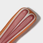 Подставка стеклянная под ложку Доляна «Зайка и морковка», цвет оранжевый - фото 4346912