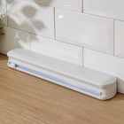 Диспенсер для пищевой плёнки Доляна, 37.3×6.5×5.3 см, пластик, белый - Фото 4