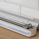 Диспенсер для пищевой плёнки Доляна, 37.3×6.5×5.3 см, пластик, белый - Фото 5