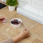 Диспенсер для пищевой плёнки Доляна, 37,3× 6,5×5,3 см, цвет белый - Фото 6