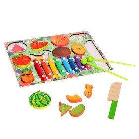 Детский развивающий набор «Музыкальные фрукты» 29,5 × 22 × 3 см