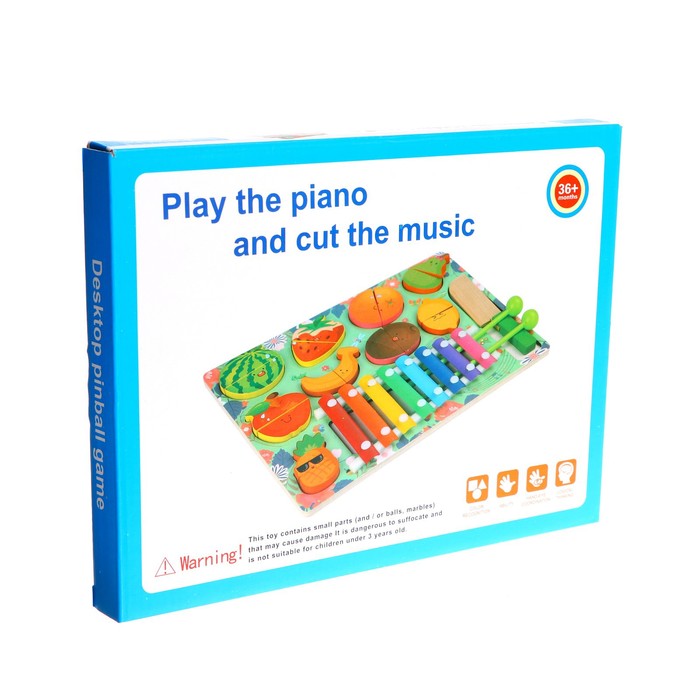 Детский развивающий набор «Музыкальные фрукты» 29,5 × 22 × 3 см - фото 1905939462