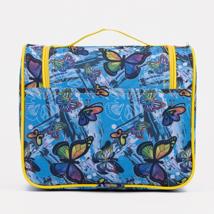 Косметичка на молнии, цвет голубой 7729558