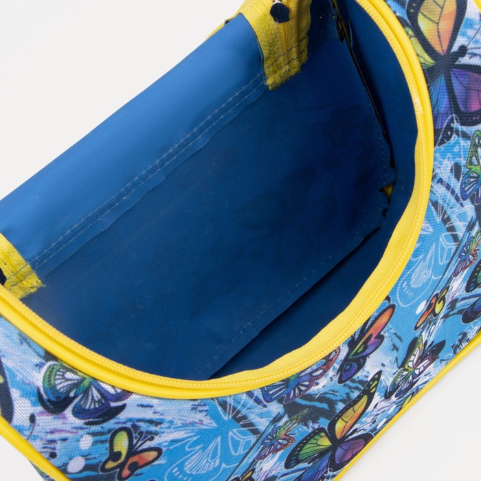 Косметичка на молнии, цвет голубой 7729558