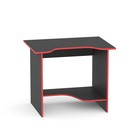 Компьютерный стол «КСТ-03», 900 × 670 × 740 мм, цвет чёрный / красная кромка - Фото 2