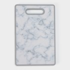 Доска разделочная пластиковая Доляна «Мрамор», прямоугольная, 30×20 см, цвет серый - Фото 3