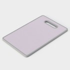 Доска разделочная пластиковая Доляна «Мрамор», прямоугольная, 30×20 см, цвет серый - Фото 4