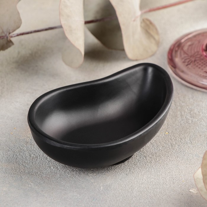 Соусник «Чёрный Восток», 10×6.6×2.5 см, пластик, чёрный - Фото 1