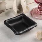 Соусник «Чёрный Восток», 80 мл, 9×2.6 см, пластик, чёрный - Фото 1