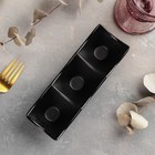 Менажница 3 секции «Чёрный Восток», 18.8×6.5×4 см, чёрная - Фото 2