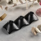 Менажница 3 секции «Чёрный Восток», 18.8×6.5×4 см, чёрная - Фото 3