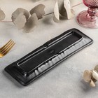 Блюдо сервировочное «Чёрный Восток», 24×7.5×1.5 см, пластик, чёрное - Фото 3