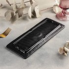 Блюдо сервировочное «Чёрный Восток», 28.5×11×1.5 см, пластик, чёрное - Фото 3