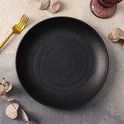 Тарелка пластиковая «Чёрный Восток», d=25,5 см, цвет чёрный - фото 4347029