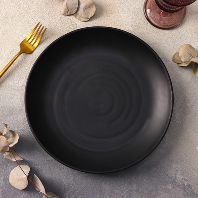 Тарелка «Чёрный Восток», d=25 см, цвет чёрный