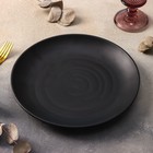 Тарелка пластиковая «Чёрный Восток», d=25,5 см, цвет чёрный - Фото 1