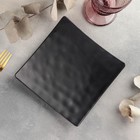 Блюдо сервировочное «Чёрный Восток», 17.5×3 см, пластик, чёрное - Фото 2