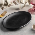 Блюдо сервировочное «Чёрный Восток», 20.5×14×2 см, пластик, чёрное - Фото 2