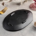 Блюдо сервировочное «Чёрный Восток», 20.5×14×2 см, пластик, чёрное - Фото 3