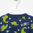 Комбинезон детский, цвет синий/дино, рост 56 см - фото 33479665