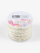 Тесьма декоративная холщовая «Косичка», 6 мм, 9 ± 0.5 м, цвет светло-бежевый - Фото 3