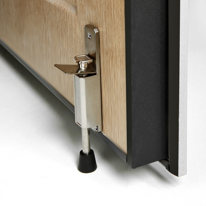 Дверной стопор LOCKLAND, цвет матовый никель - Фото 1