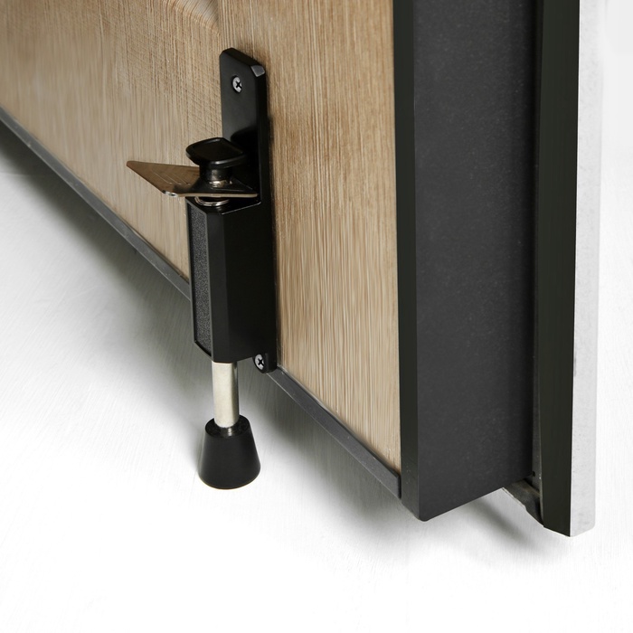 Дверной стопор LOCKLAND, цвет черный - Фото 1