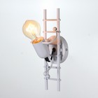 Бра "Человечек" E27 40Вт белый 17х28 см - фото 22973505