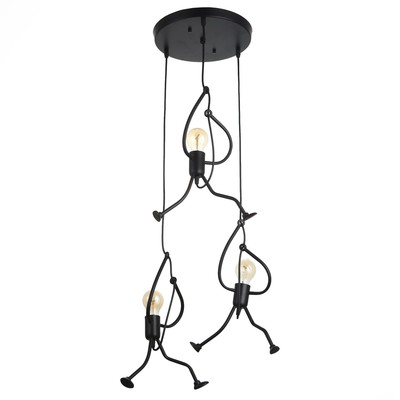 Светильник BayerLux 1949/3R E27 40 Вт черный 30×30×40-140 см