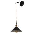 Бра 2612/1BK E27 40 Вт черный 20.5×13-40 см - Фото 1