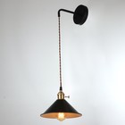 Бра 2612/1BK E27 40 Вт черный 20.5×13-40 см - Фото 2