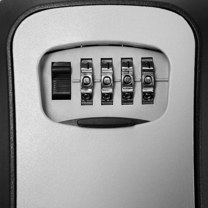 Сейф-ключница кодовая ТУНДРА, металл, пластик, цвет серый, - фото 1907387298