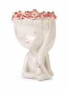 Декоративное кашпо для цветов «Девушка с косой», 80 мл, 11×8×8 см, гипс, белое - Фото 6