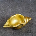 Кашпо - органайзер "Ракушка" состаренное золото, 13х6х3см - Фото 3