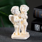 Фигурка гипс «Ангелочки с букетом роз на сердце», позолота, 8.5×5.5×4 см - Фото 2