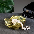 Подставка конфетница "Ладони" состаренное золото, 15х16х7см - Фото 5