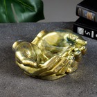 Подставка конфетница "Ладони" состаренное золото, 15х16х7см - фото 4811895