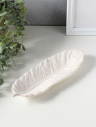 Подставка для мелочей «Перо», гипс под перламутр, 22×8×3 см - Фото 6