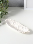 Подставка для мелочей «Перо», гипс под перламутр, 22×8×3 см - Фото 7