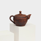 Чайник для заварки Tea Time, гончарный, красная глина, 0,6 л - Фото 6