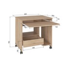 Стол компьютерный «СК – 05», с выдвижной полкой, 800×600×780 мм, цвет дуб сонома - Фото 2