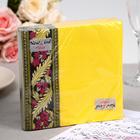 Салфетки бумажные New line FRESCO «Хохлома желтая», 2 слоя, 33*33 см, 20 шт. - Фото 1