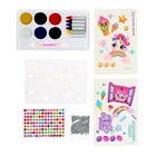 Грим для лица и тела, 6 цветов, 6 карандашей, аппликатор, тату, трафареты «Енотик» - фото 23538485