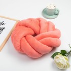 Подушка - узел «Этель», d=33 см, велюр, коралловая - Фото 2