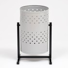 Урна для мусора «Уралочка», уличная, 21 л, 32×50×26.5 см, бак 0.6 мм, белая - Фото 1