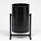 Урна для мусора «Уралочка», уличная, 21 л, 32×50×26.5 см, бак 0.6 мм, чёрная - Фото 1