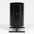 Урна для мусора «Уралочка», уличная, 21 л, 32×50×26.5 см, бак 0.6 мм, чёрная - Фото 2