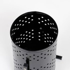 Урна для мусора «Уралочка», уличная, 21 л, 32×50×26.5 см, бак 0.6 мм, чёрная - Фото 3