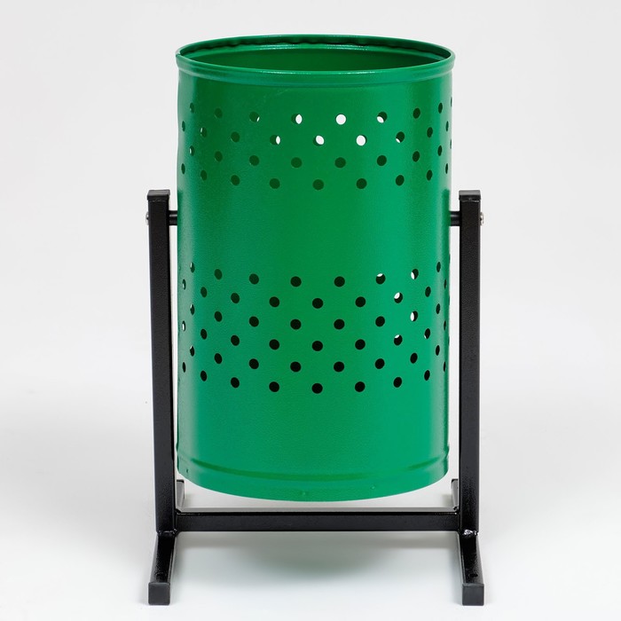 Урна уличная «Уралочка», 21 л, 32×50×26.5 см, бак 0.6 мм, зелёная - Фото 1